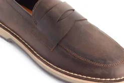 Abarca Shoes Zapatos De Piel^Mocasín Piel Encerado Cafe