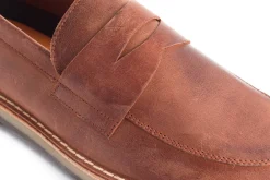 Abarca Shoes Zapatos De Piel^Mocasín Piel Encerado Roble