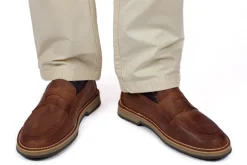 Abarca Shoes Zapatos De Piel^Mocasín Piel Encerado Roble
