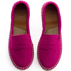 Abarca Shoes Alpargatas De Verano^Mocasín Piel Fucsia