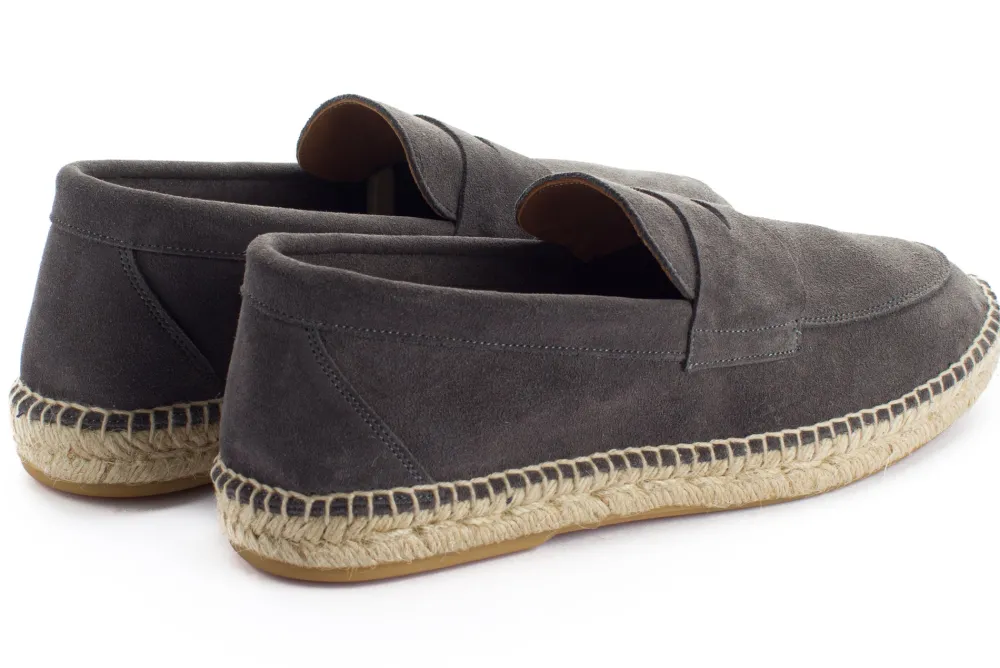 Abarca Shoes Alpargata Mocasín^Mocasín Piel Gris