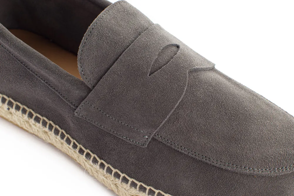 Abarca Shoes Alpargata Mocasín^Mocasín Piel Gris