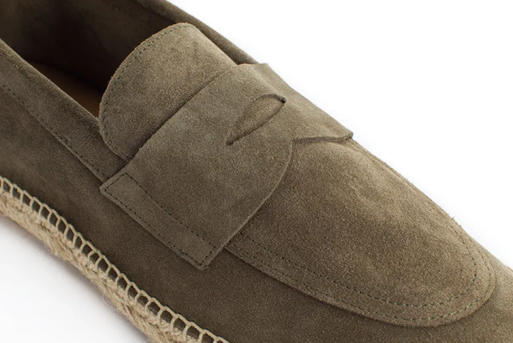 Abarca Shoes Alpargata Mocasín^Mocasín Piel Kaki 19