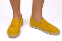 Abarca Shoes Alpargatas De Verano^Mocasín Piel Limon