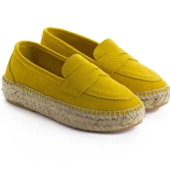 Abarca Shoes Alpargatas De Verano^Mocasín Piel Limon 663