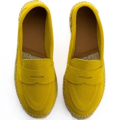 Abarca Shoes Alpargatas De Verano^Mocasín Piel Limon 663