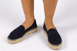 Abarca Shoes Alpargatas De Verano^Mocasín Piel Marino 312