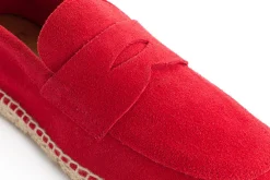 Abarca Shoes Alpargata Mocasín^Mocasín Piel Rojo