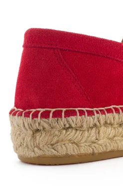 Abarca Shoes Alpargata Mocasín^Mocasín Piel Rojo 556