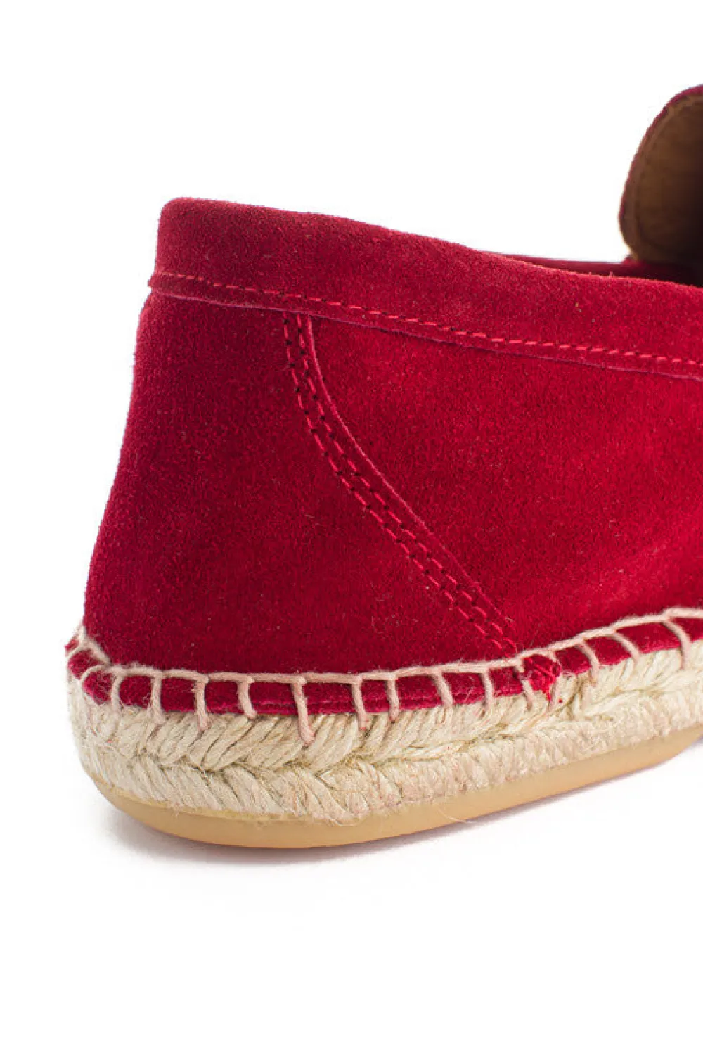 Abarca Shoes Alpargatas De Verano^Mocasín Piel Rojo Ingles