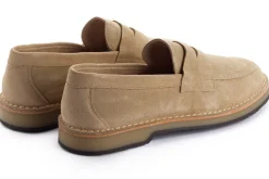 Abarca Shoes Zapatos De Piel^Mocasín Piel Serraje Beige