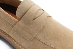 Abarca Shoes Mocasínes^Mocasín Piel Serraje Beige