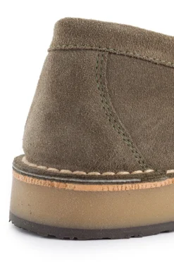 Abarca Shoes Zapatos De Piel^Mocasín Piel Serraje Gris Verde