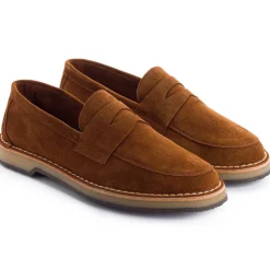 Abarca Shoes Mocasínes^Mocasín Piel Serraje Marron