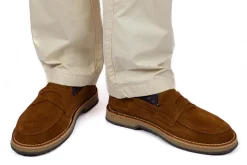 Abarca Shoes Mocasínes^Mocasín Piel Serraje Marron