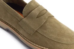 Abarca Shoes Mocasínes^Mocasín Piel Serraje Verde