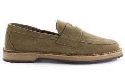 Abarca Shoes Zapatos De Piel^Mocasín Piel Serraje Verde