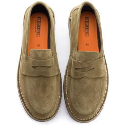 Abarca Shoes Zapatos De Piel^Mocasín Piel Serraje Verde