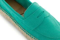 Abarca Shoes Alpargata Mocasín^Mocasín Piel Turquesa