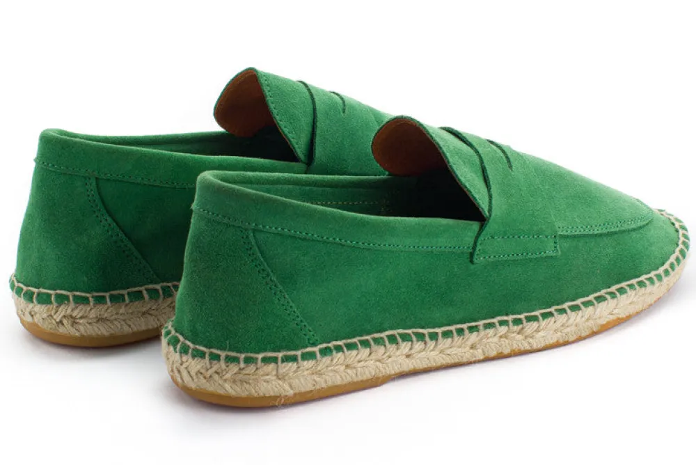 Abarca Shoes Alpargata Mocasín^Mocasín Piel Verde