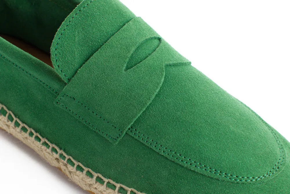 Abarca Shoes Alpargata Mocasín^Mocasín Piel Verde