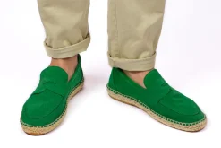 Abarca Shoes Alpargata Mocasín^Mocasín Piel Verde