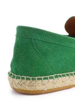 Abarca Shoes Alpargata Mocasín^Mocasín Piel Verde