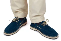 Abarca Shoes Nauticos^Nautico Piel Serraje Azul