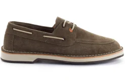 Abarca Shoes Nauticos^Nautico Piel Serraje Gris Verde