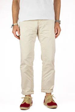 Abarca Shoes Alpargatas Oxford^Oxford Piel Beige + Rojo Ingles