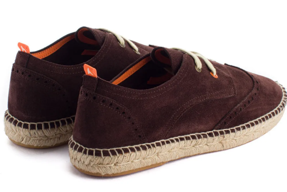 Abarca Shoes Alpargatas De Verano^Oxford Piel Chocolate 438