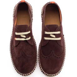 Abarca Shoes Alpargatas De Verano^Oxford Piel Chocolate 438