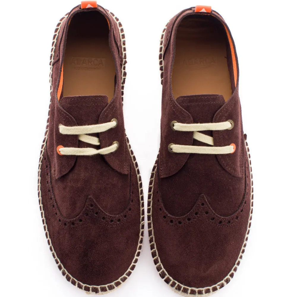 Abarca Shoes Alpargatas De Verano^Oxford Piel Chocolate 438