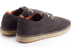 Abarca Shoes Alpargatas De Verano^Oxford Piel Gris 870