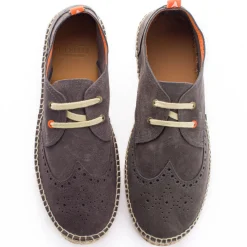 Abarca Shoes Alpargatas De Verano^Oxford Piel Gris 870