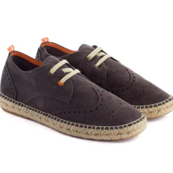 Abarca Shoes Alpargatas Oxford^Oxford Piel Gris 870