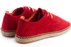 Abarca Shoes Alpargatas Oxford^Oxford Piel Rojo