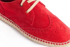 Abarca Shoes Alpargatas Oxford^Oxford Piel Rojo