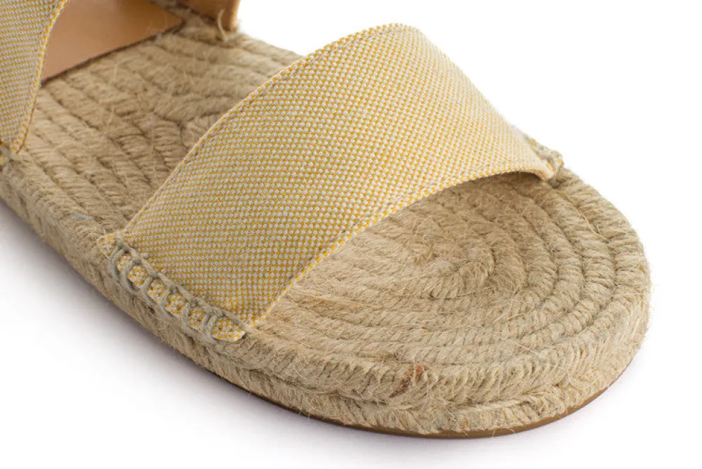 Abarca Shoes Alpargatas De Verano^Pascale Domine Amarillo Sandalias De Yute