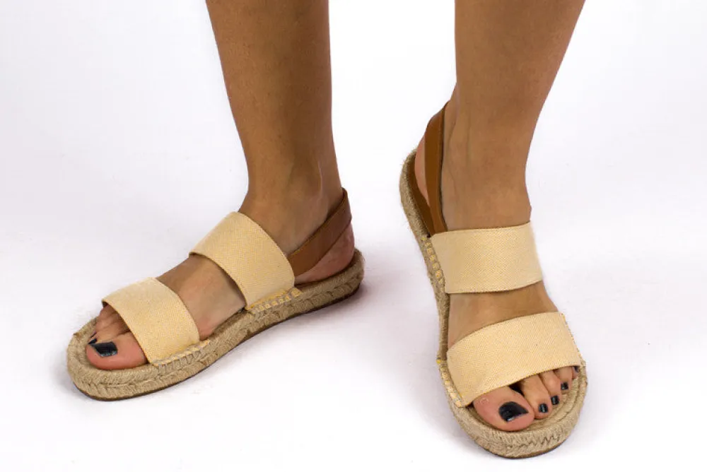 Abarca Shoes Alpargatas De Verano^Pascale Domine Amarillo Sandalias De Yute