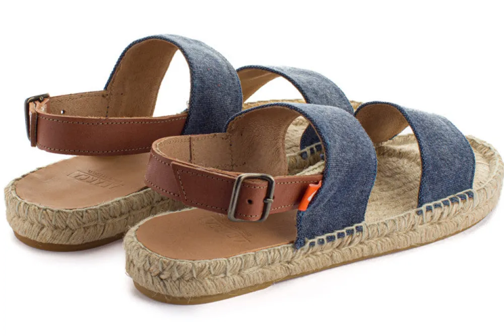 Abarca Shoes Alpargatas De Verano^Pascale Domine Marino Sandalias De Yute