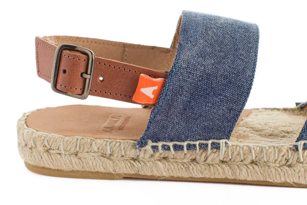 Abarca Shoes Alpargatas De Verano^Pascale Domine Marino Sandalias De Yute