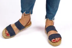 Abarca Shoes Alpargatas De Verano^Pascale Domine Marino Sandalias De Yute