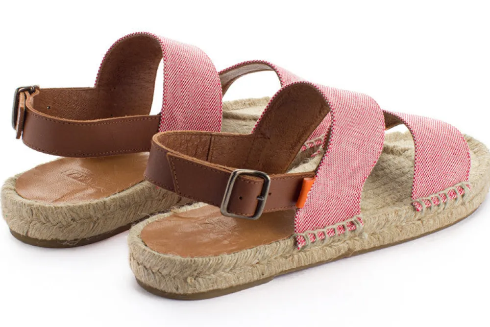 Abarca Shoes Alpargatas De Verano^Pascale Domine Rojo Sandalias De Yute