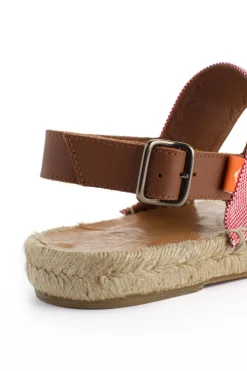 Abarca Shoes Alpargatas De Verano^Pascale Domine Rojo Sandalias De Yute