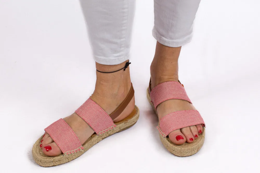 Abarca Shoes Alpargatas De Verano^Pascale Domine Rojo Sandalias De Yute