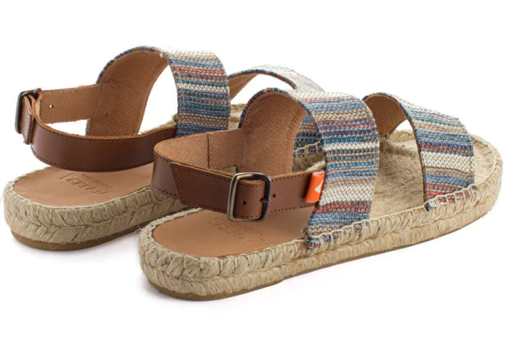 Abarca Shoes Alpargatas De Verano^Pascale Mayoral Azul Sandalias De Yute