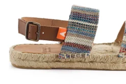 Abarca Shoes Alpargatas De Verano^Pascale Mayoral Azul Sandalias De Yute