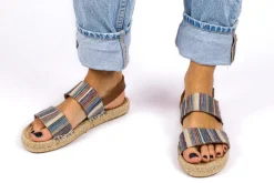 Abarca Shoes Alpargatas De Verano^Pascale Mayoral Azul Sandalias De Yute