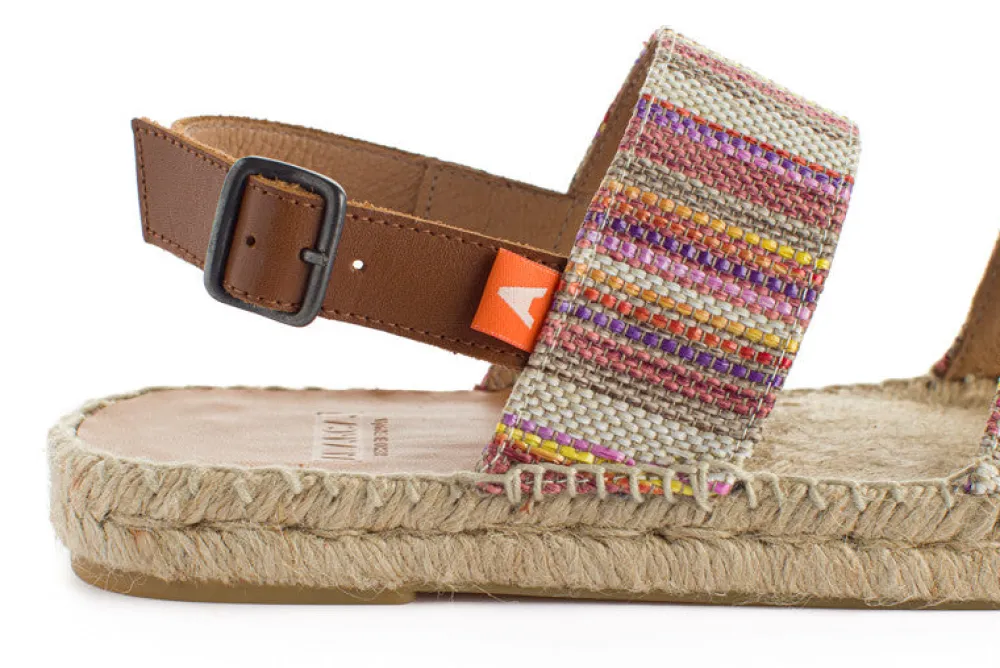 Abarca Shoes Alpargatas De Verano^Pascale Mayoral Naranja Sandalias De Yute